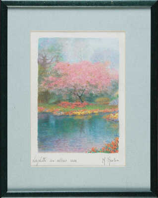 Неизвестный художник (Marten M.). Цветущий миндаль